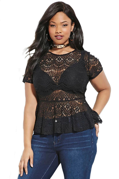 Black Lace Top – Jahnell's Closet